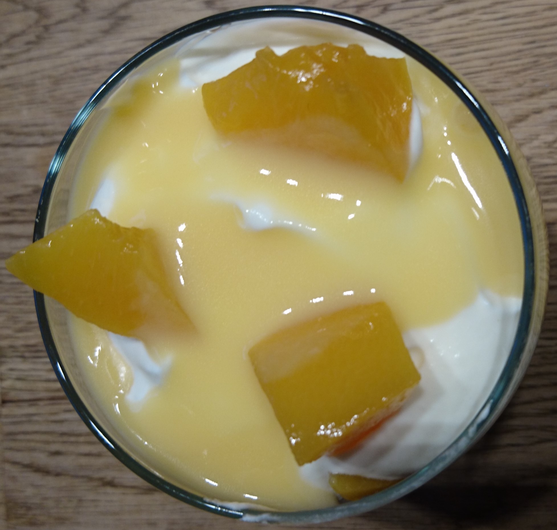 Eierlikör-Sahnequark mit Pfirsichen – Die Gourmetlette